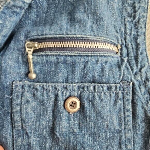 Field Gear Jacket Women's Size Medium Petite Sleeveless Denim Countrycore - Picture 10 of 12